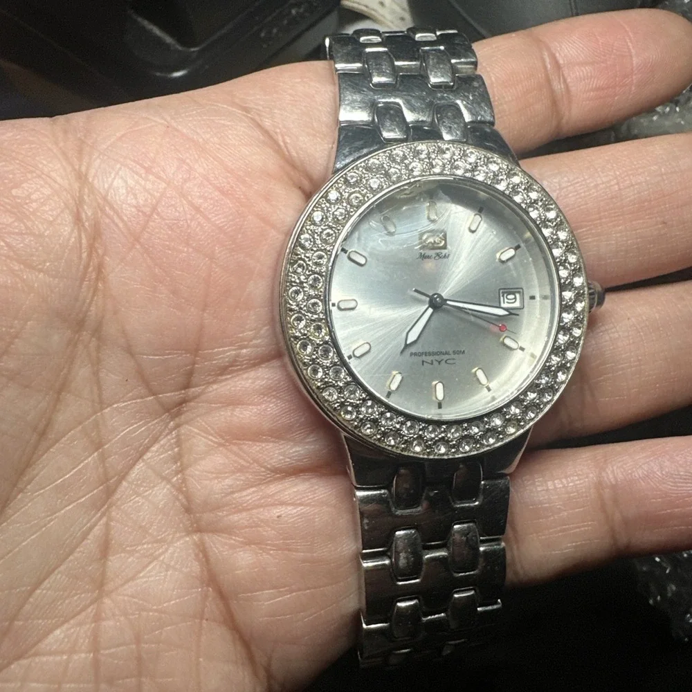 Works Marc Ecko NYC Watch Rhinestones ladies Watch 40mm 7in